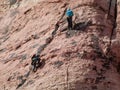 People doing rock climbing sports