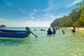 People doing snorkling