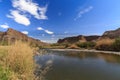 The Rio Grande along the Texas Mexico Border. Royalty Free Stock Photo