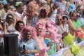 People On The Drag Queens United Boat At The Gaypride Canal Parade With Boats At Amsterdam The Netherlands 6-8-2022