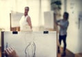 People drawing from human model