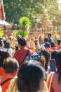 People dress in national clothes, Came out happily during the Kathin merit-making festival