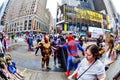 Super Hero Showdown! Times Square, NewYork City, NY