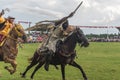 People dressed up as horses in parks, at festivities, on the street, enjoying fairs and parties with people watching them, holdin