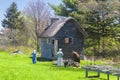 Colonial Pemaquid reenactment in new harbor Maine