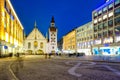 People drinking beer in Hofbraeuhaus beer house, Munich, Bavaria, Germany Royalty Free Stock Photo