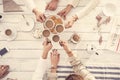 People drinking coffee concept Royalty Free Stock Photo