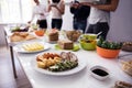 People Eating Healthy Meal Royalty Free Stock Photo