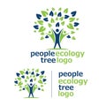 People ecology tree logo 7 Royalty Free Stock Photo