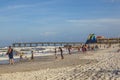 people enjoy the beach on a sunny afternoon in Sankt Augustine, USA