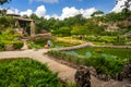 People enjoy the beautiful view in San Antonio Japanese Tea Garden Royalty Free Stock Photo