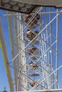 People enjoy the big wheel at the festival