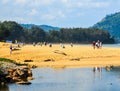 People enjoy on Naiyang beach Royalty Free Stock Photo