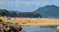 People enjoy on Naiyang beach Royalty Free Stock Photo