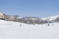 People enjoy ski at Niseko Annupuri Kokusai Ski Area at Niseko Royalty Free Stock Photo