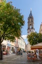 People enjoy a summer day out in the historic old town of Bautzen Royalty Free Stock Photo