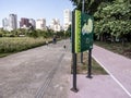 People enjoy for their leisure in the People's Park (Parque do Povo)