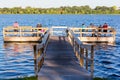 Wooden Jetty on Lake Calhoun in Minneapolis