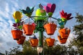 People enjoying Abbys Flowers Tower in Sesame Street land at Seaworld 219 Royalty Free Stock Photo