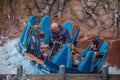 People enjoying amazing Infinity Falls attraction at Seaworld , 324