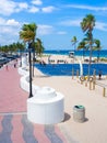 People enjoying the beach at Fort Lauderdale in Florida Royalty Free Stock Photo