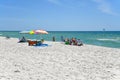 People Enjoying the Beach at Gulf Shores Alabama Royalty Free Stock Photo