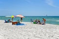 People Enjoying the Beach at Gulf Shores Alabama Royalty Free Stock Photo