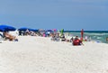 People Enjoying the Beach at Gulf Shores Alabama Royalty Free Stock Photo