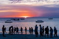 Sunset Nungwi Unguja Zanzibar Island Tanzania East Africa