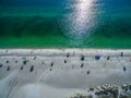 People enjoying the beaches of South Florida Royalty Free Stock Photo