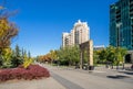 People enjoying Calgary's pathway system Royalty Free Stock Photo