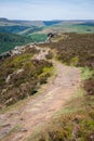 People enjoying climbing on Bamford Edge Royalty Free Stock Photo