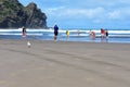 People enjoying a day by the sea