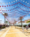 People enjoying a good day at the Feria de Sanlucar de Barrameda.