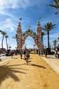 People enjoying a good day at the Feria de Sanlucar de Barrameda.