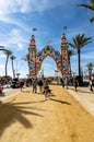 People enjoying a good day at the Feria de Sanlucar de Barrameda.