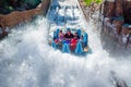 People enjoying Infinity Falls at Seaworld 191