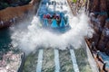 People enjoying Infinity Falls at Seaworld 187.