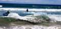 Jet skis in high surf