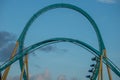 People enjoying loop in amazing Kraken rollercoaster at Seaworld 7.