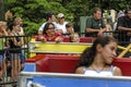 People enjoying a relaxing ride at Cedar Point