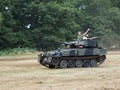 People Enjoying a Ride in an Armoured Car at Dunsfold Airfield