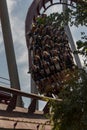 People enjoying a ride in the Tivoli Gardens Copenhagen