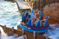 People enjoying river attraction ride Infinity Falls at Seaworld Marine Theme Park 5 Royalty Free Stock Photo
