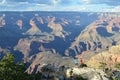 People enjoying the scenic nature of Grand Canyon National Park in Utah, United States Royalty Free Stock Photo