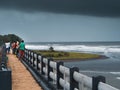 People enjoying mesmerizing sea view