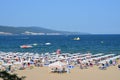 People enjoying summer vacation at the Black Sea