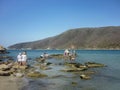 People enjoying a sunnny day at Bahia Concha beach