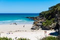 People enjoying the sunny weather at Cave beach in Jervis Bay, Booderee National Park, NSW, Australia Royalty Free Stock Photo