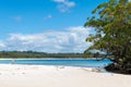 People enjoying the sunny weather at Galamban Green Patch beach in Jervis Bay, Booderee National Park, NSW, Australia Royalty Free Stock Photo